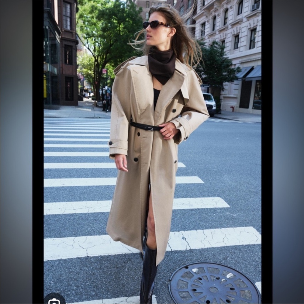 TREND ZARA NWT TRENDING BELT COAT 
🚨 FIRM PRICE NO DISCOUNT ON THIS COAT - Picture 6 of 16